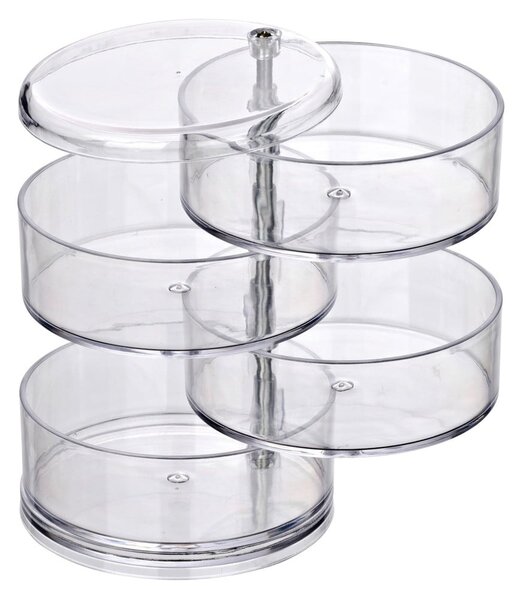 Pojemnik kosmetyczny z 4 przegródkami Wenko Transparent