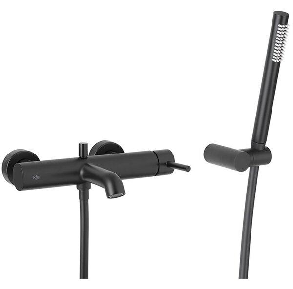 Bateria wannowa natynkowa KFA ARMATURA Moza 5034-520-81 Czarny