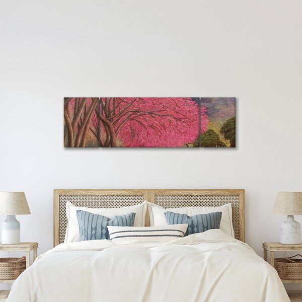 Obraz kwitnących drzew (170x50 cm)
