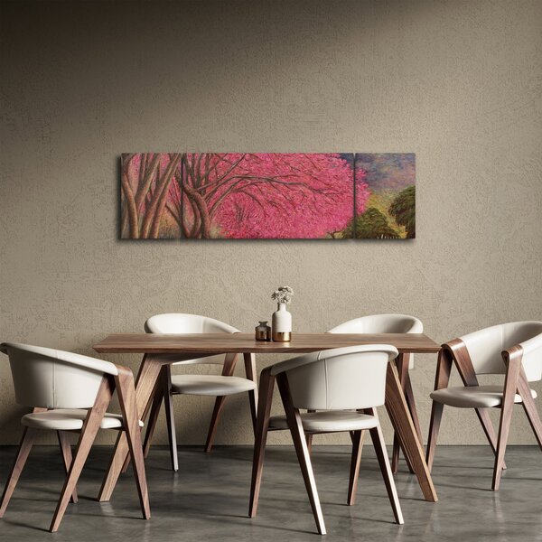 Obraz kwitnących drzew (170x50 cm)