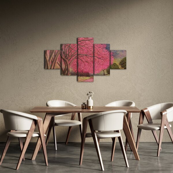 Obraz kwitnących drzew (125x70 cm)
