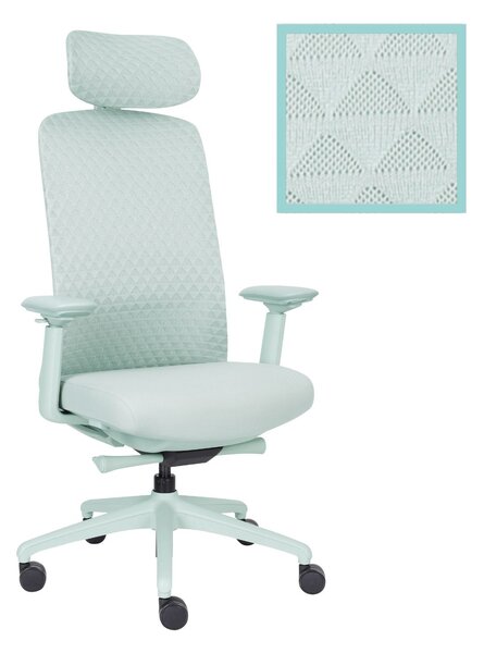 Fotel biurowy Solar Green, do biura, do gabinetu, nowoczesny