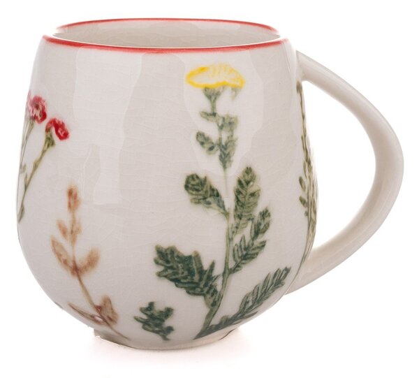 Biały porcelanowy kubek 240 ml Flower Garden – Dakls