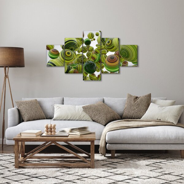 Obraz pasiastych kulek (125x70 cm)