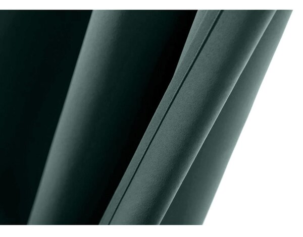 Turkusowa zasłona OXFORD 140x250 cm Zawieszanie: Taśma z wiązaniami