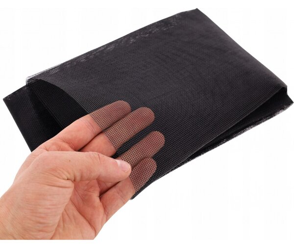 Moskitiera na okno Siatka PREMIUM 130x150 WŁÓKNO SZKLANE RZEP 5,6m z KLEJEM