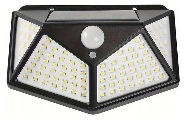 LAMPA SOLARNA z Czujnikiem RUCHU i ZMIERZCHU - 100 LED Zewnętrzna Ścienna