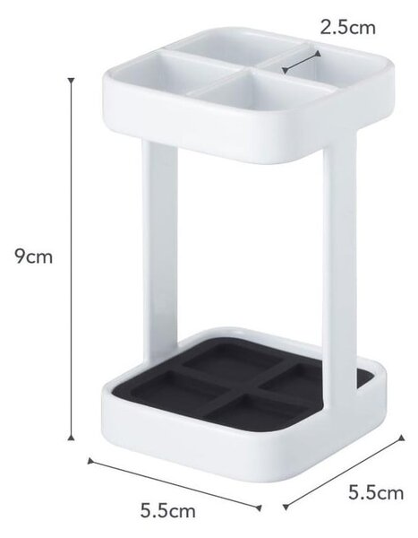 Biały stojak na szczoteczki YAMAZAKI Tower Slim