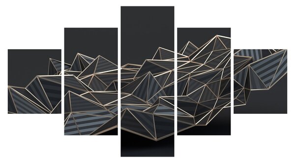 Obraz abstrakcji (125x70 cm)