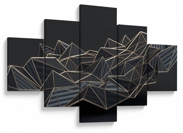 Obraz abstrakcji (125x70 cm)