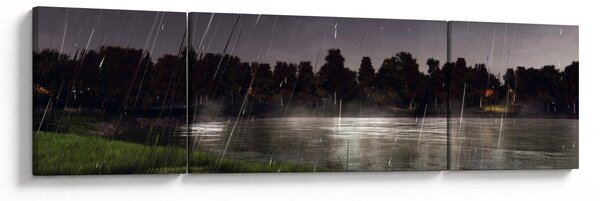 Obraz - Deszczowy wieczór (170x50 cm)