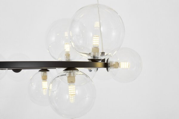 NOWOCZESNA LAMPA WISZĄCA CZARNA MERIDO W15