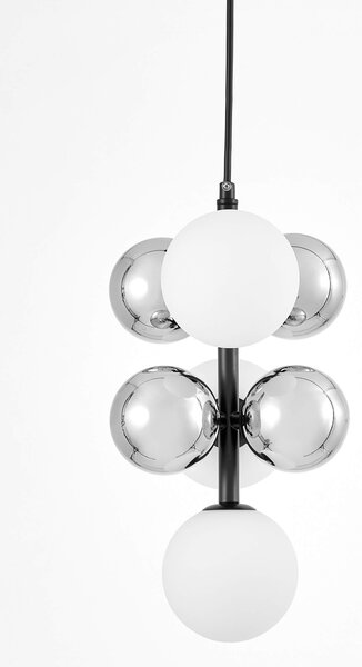 NOWOCZESNA LAMPA WISZĄCA CZARNA SAONA W7