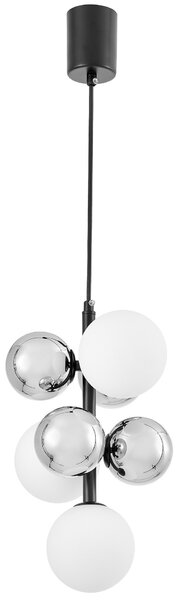 NOWOCZESNA LAMPA WISZĄCA CZARNA SAONA W7