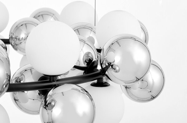 NOWOCZESNA LAMPA WISZĄCA CZARNA SAONA W42