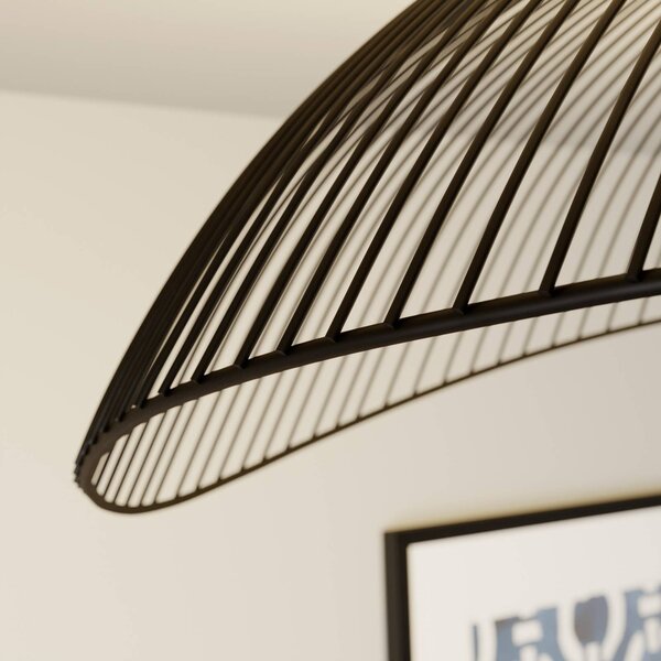 Lampa sufitowa Fabronia Lindby, możliwość ściemniania, czarny, salon / jadalnia, metal, nowoczesny