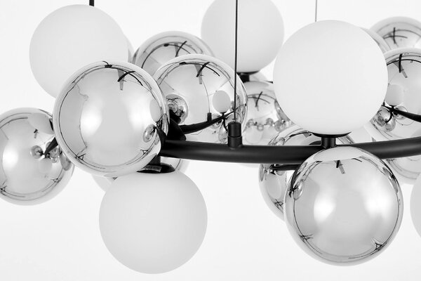NOWOCZESNA LAMPA WISZĄCA CZARNA SAONA W24