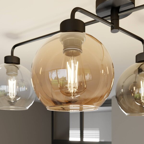 Lampa sufitowa Cubus TK Lighting, możliwość ściemniania, przezroczysty / transparentny, salon / jadalnia, szkło, nowoczesny