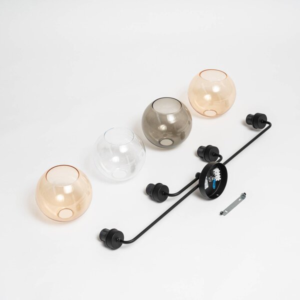 Lampa sufitowa Cubus TK Lighting, możliwość ściemniania, przezroczysty / transparentny, salon / jadalnia, szkło, nowoczesny