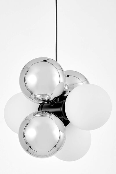 NOWOCZESNA LAMPA WISZĄCA CZARNA SAONA W6