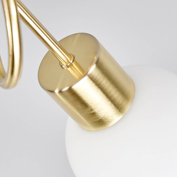 Lampa sufitowa ELAINA Lindby, możliwość ściemniania, mosiężny / złoty, salon / jadalnia, metal, nowoczesny