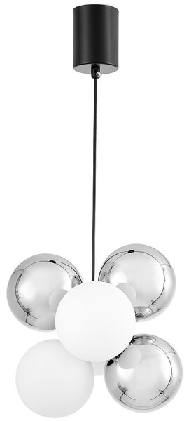 NOWOCZESNA LAMPA WISZĄCA CZARNA SAONA W6