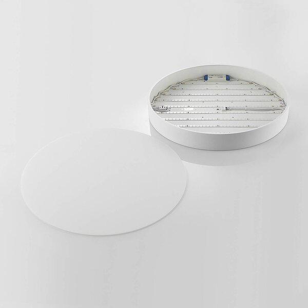 Lampa sufitowa LED Noabelle Arcchio, możliwość ściemniania, biały / opal, kuchnia, metal, nowoczesny