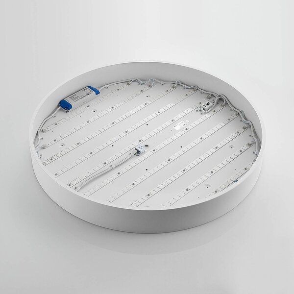 Lampa sufitowa LED Noabelle Arcchio, możliwość ściemniania, biały / opal, kuchnia, metal, nowoczesny