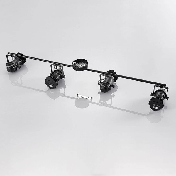 Lampa sufitowa Tilen Lindby, możliwość ściemniania, czarny, salon / jadalnia, metal, industrialny