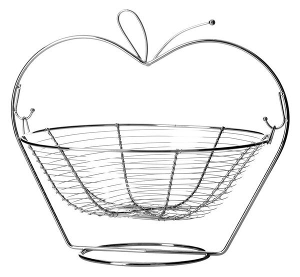 Metalowy stojak z koszykiem na owoce Casa Selección Orchard Apple