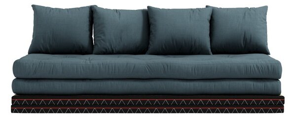 Sofa rozkładana z niebieskim obiciem Karup Design Chico Petrol Blue