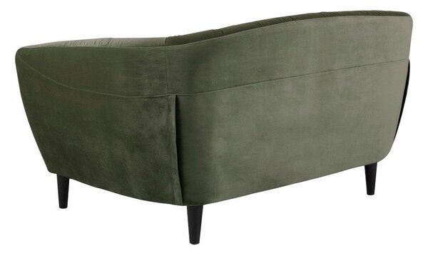 Zielona aksamitna sofa Actona Ria, 150 cm