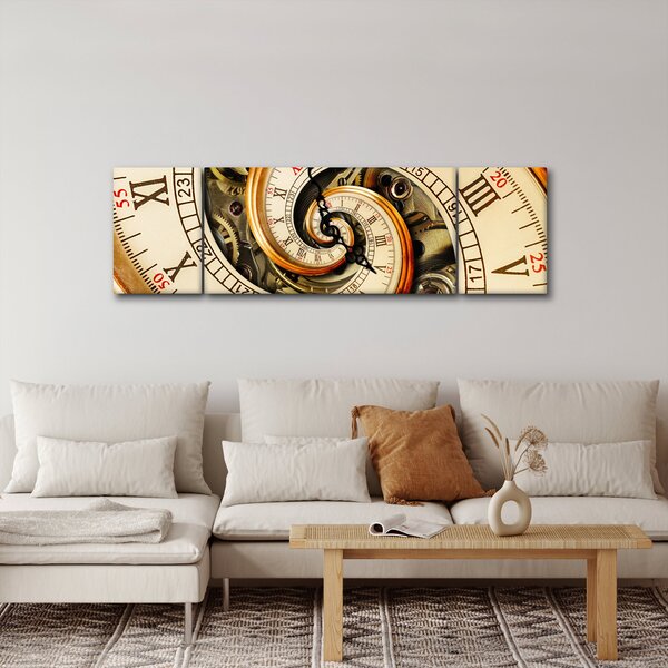 Obraz zegara (170x50 cm)