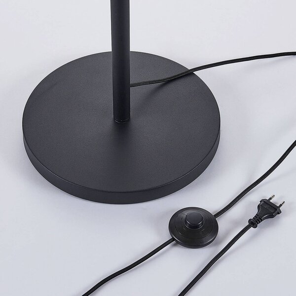 Lampa stojąca Muriel Lindby, czarny, salon / jadalnia, metal, nowoczesny