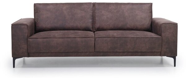 Brązowa sofa z imitacji skóry 224 cm Copenhagen – Scandic