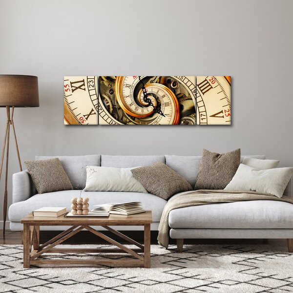 Obraz zegara (170x50 cm)