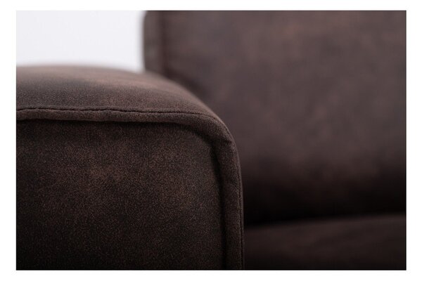 Brązowa sofa z imitacji skóry 164 cm Copenhagen – Scandic