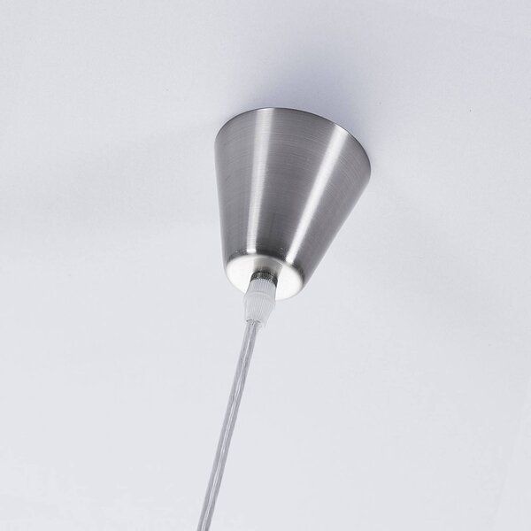 Lampa wisząca szklana Marike Lindby, możliwość ściemniania, biały / opal, salon / jadalnia, szkło, nowoczesny