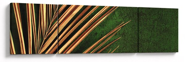 Obraz z liściem (170x50 cm)