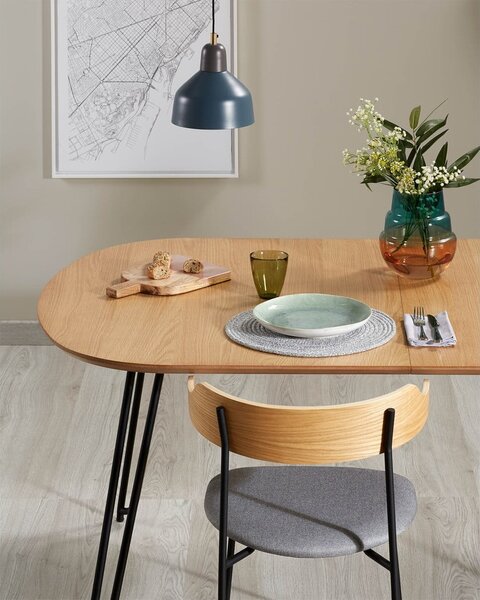 Rozkładany stół w dekorze dębu 90x140 cm Novac – Kave Home