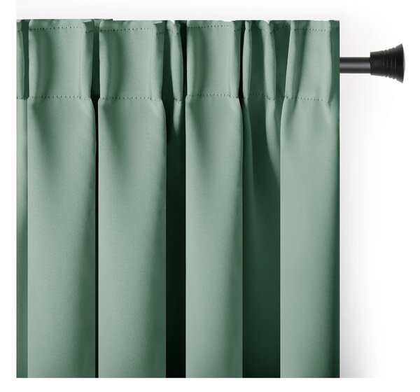 Jasnozielona zasłona częściowo zaciemniająca (dimout) 140x245 cm Kierra – Restilo