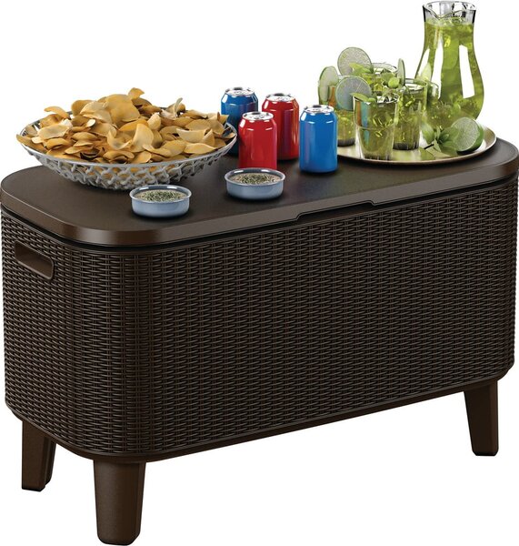 Stolik ogrodowy z pojemnikiem na lód 83.5x40.5 cm Bevy – Keter
