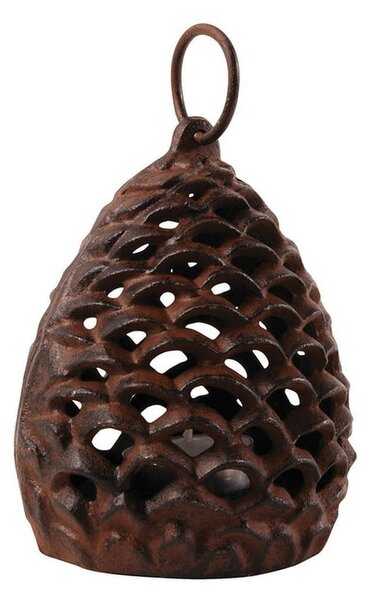 Świecznik żeliwny Esschert Design Szyszka sosnowa, Ø 9.9 cm