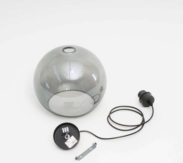 Lampa wisząca szklana Cubus TK Lighting, możliwość ściemniania, czarny, salon / jadalnia, szkło, nowoczesny