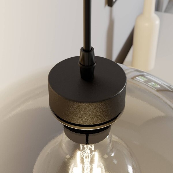 Lampa wisząca szklana Cubus TK Lighting, możliwość ściemniania, czarny, salon / jadalnia, szkło, nowoczesny