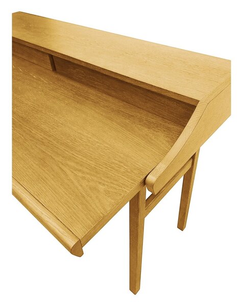 Biurko w dekorze dębu z sekretarzykiem 44x115 cm Carteret – Woodman