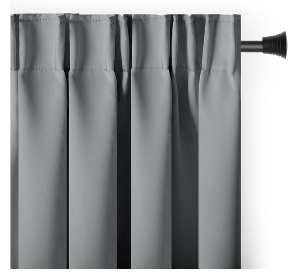 Szara zasłona częściowo zaciemniająca (dimout) 140x245 cm Kierra – Restilo