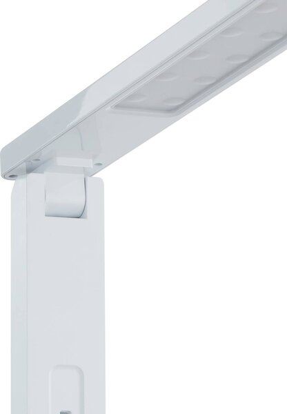 Lampa stołowa LED Eleni Lindby, możliwość ściemniania, biały / opal, biuro, tworzywo sztuczne, nowoczesny