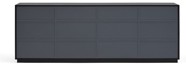 Czarny kredens Teulat Doric, szer. 200 cm