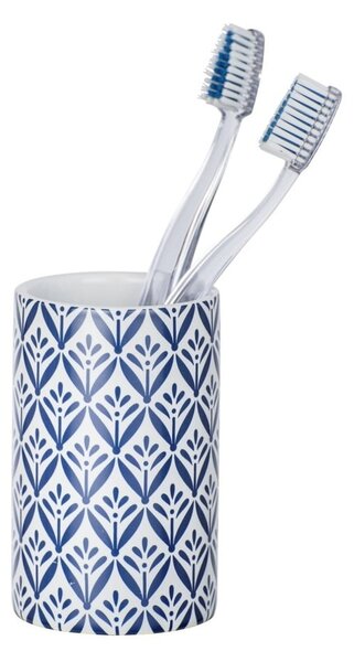 Niebieski ceramiczny kubek na szczoteczki do zębów Wenko Lorca